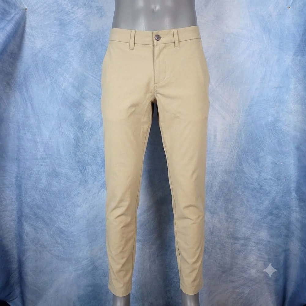 Lululemon Commission Slim Fit Pants 30 Tan Khaki Warpstreme Chino Trousers Mens
